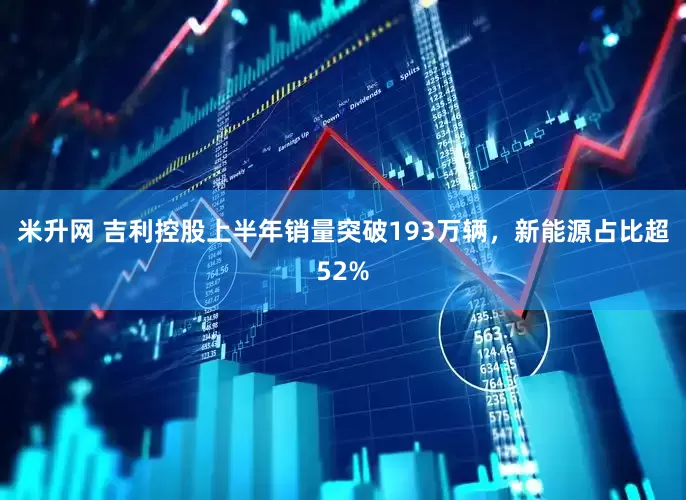 米升网 吉利控股上半年销量突破193万辆，新能源占比超52%